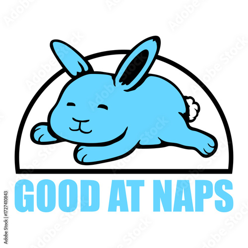 Good at Naps Bunny Rabbit Pet Tired Animal Sleeping