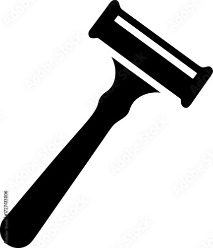Razor silhouette icon vector on white background 