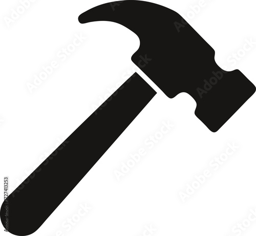 Hammer icon vector on white background 