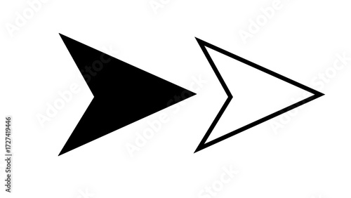 Free Download origami paper airplane, arrow  - GFXLoad