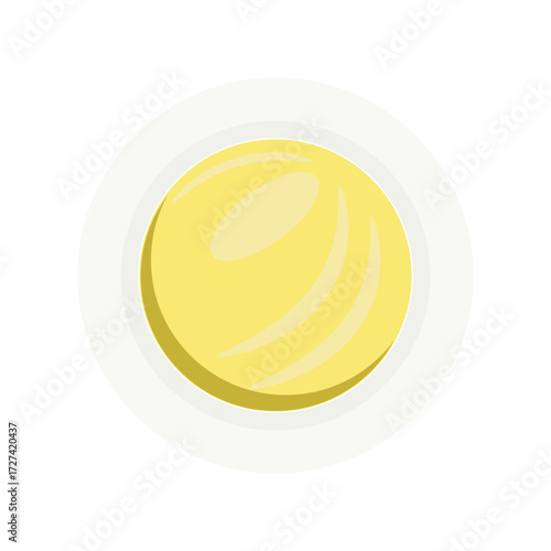 Minimalist yellow moon phase illustration set on a neutral background, perfect for astronomy, astrology, night sky art, calendars, spiritual graphics, cosmic icons, and celestial design projects.