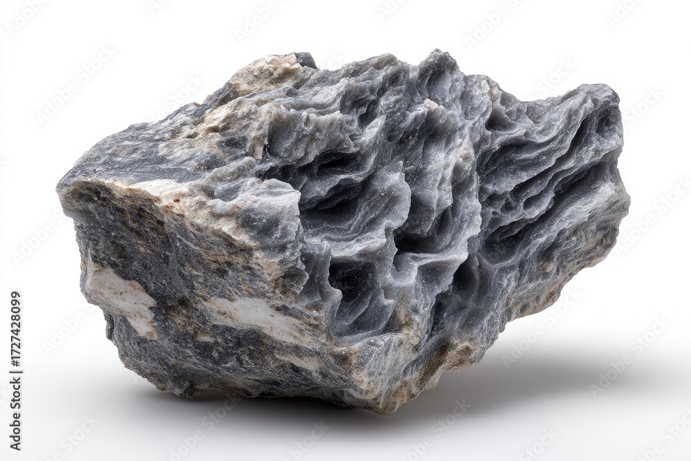 Obraz premium Gray and white rock specimen