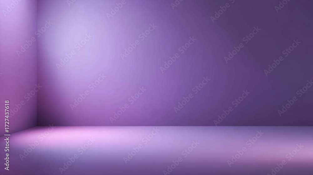 Fototapeta premium Matte pastel purple backdrop with smooth lighting and shallow depth