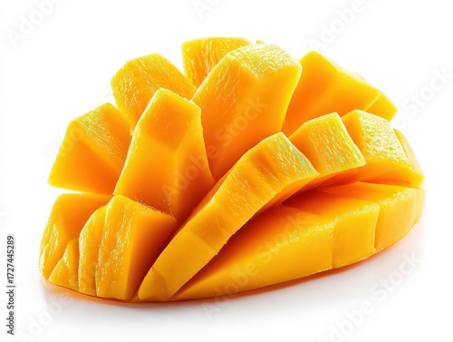 Close Up Sliced Mango Fruit Display
