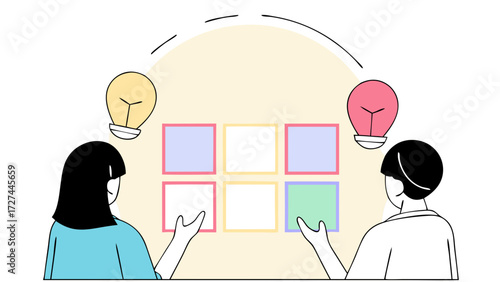 a people brain storm for business idea