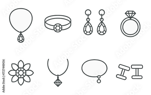 Elegant jewelry collection featuring necklaces bracelets earrings rings design