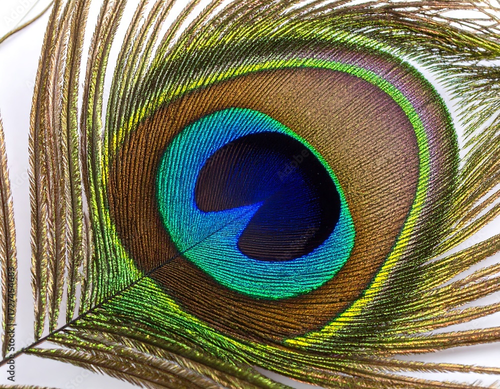Obraz premium Close-up peacock feather