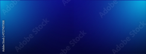 Blue LED panel with SMD pixel effects and RGB screen textures. Digital grid patterns or static glow gradients for stage backdrops. Neon projections or abstract dot designs for club visuals.
