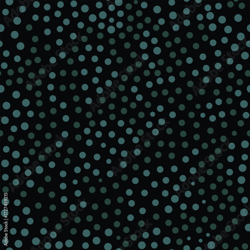 Seamless polka dot pattern  black background, minimal abstract dotted endless design for fabric, wrapping paper and digital projects.