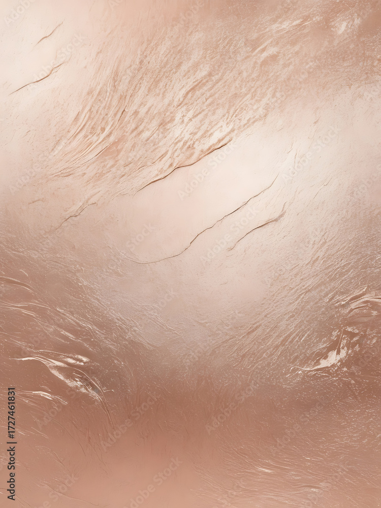 Fototapeta premium Rose Gold Elegance: Abstract AI Texture with Flowing Metallic Sheen