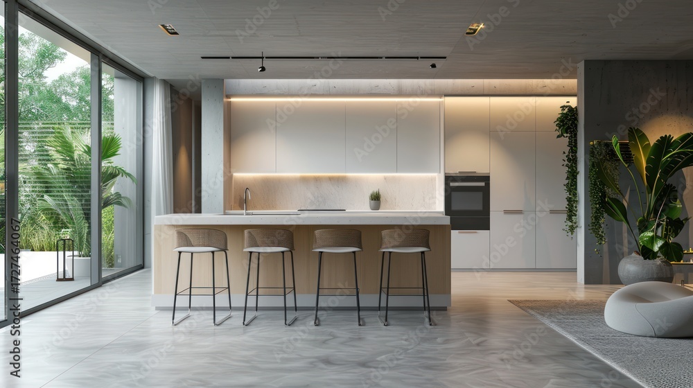 Fototapeta premium Modern kitchen interior design