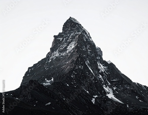 Majestic Monochrome Mountain Peak