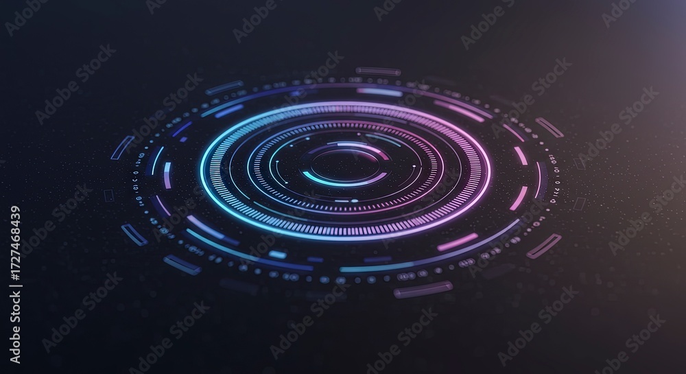 Obraz premium Futuristic Digital Interface