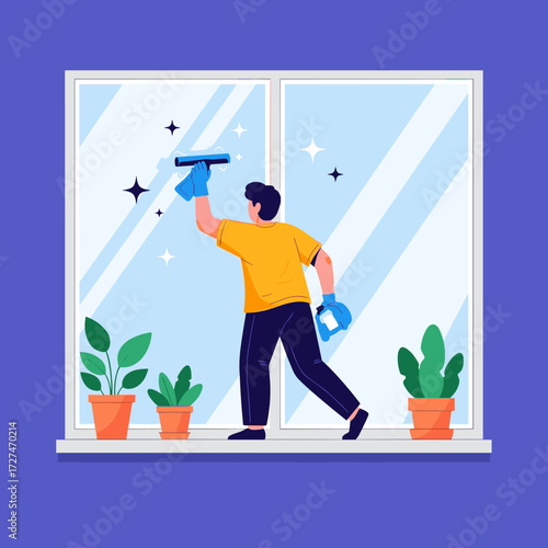 Professional window cleaning service for sparkling clean glass surfaces at your home or business.