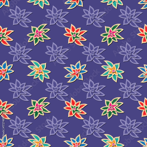 multi colored decorated hand drawn rendered traced embraided ornamental all over base background. repeat pattern geometrical texture border ethnic tribal creative design	
