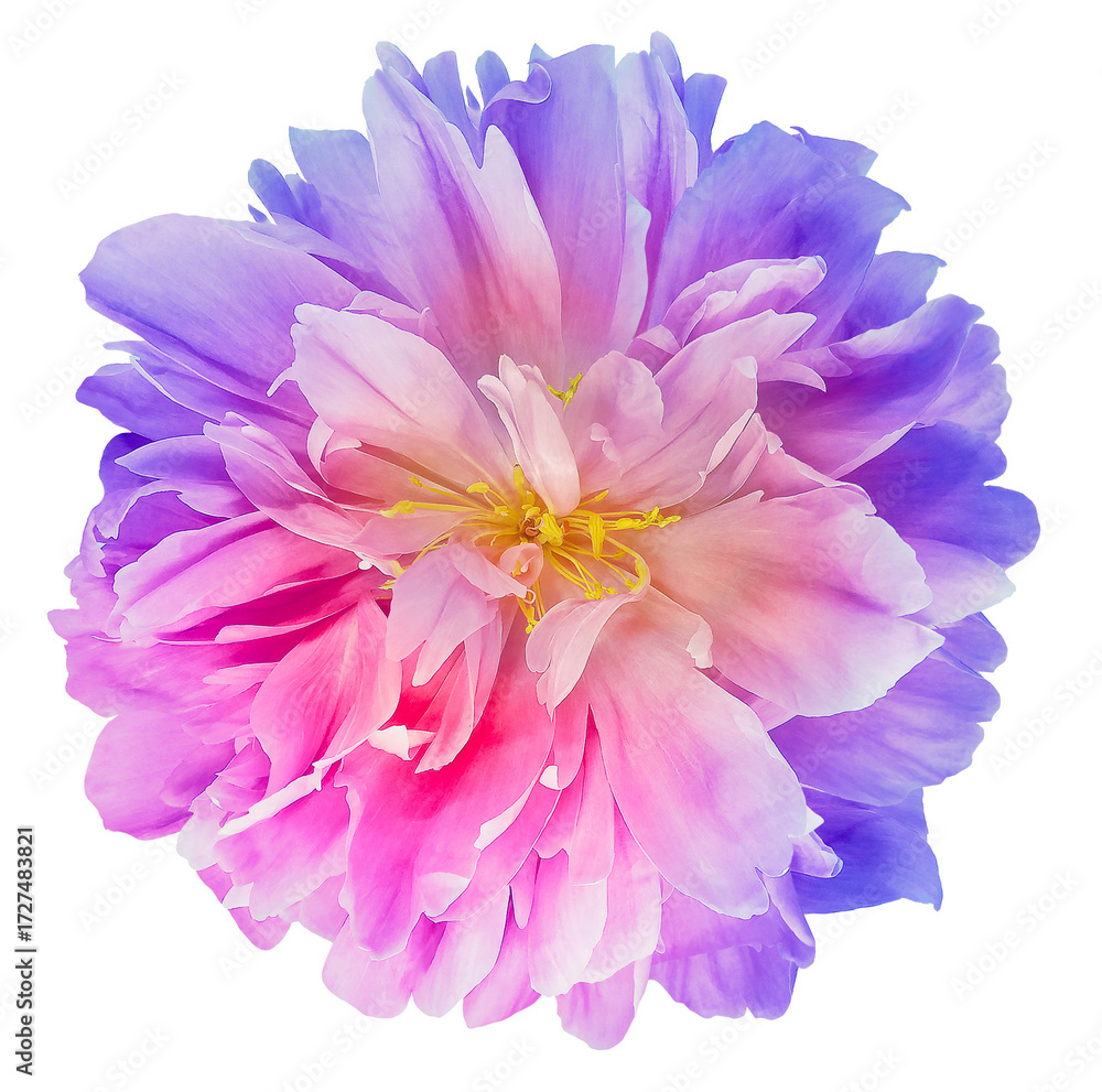 Fototapeta premium Tulip flower on a white isolated background with clipping path. Closeup. For design. Nature.