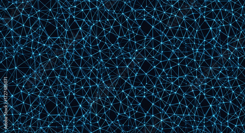 Dynamic glowing network connection abstract background, perfect for technology, science, and data visualization concepts