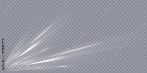 Stream of fresh wind png. Imitation of the exit of cold air from the air conditioner. Cold winter wind texture. Holiday vector blizzard. Christmas effect of a cold blizzard. Vector PNG.