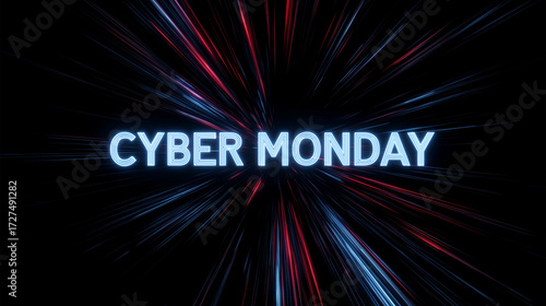 Online sales discount black friday cyber monday slogan text advertisements background