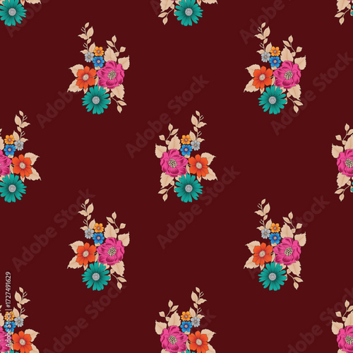 multi colored decorated hand drawn rendered traced embraided ornamental all over base background. repeat pattern geometrical texture border ethnic tribal creative design	
