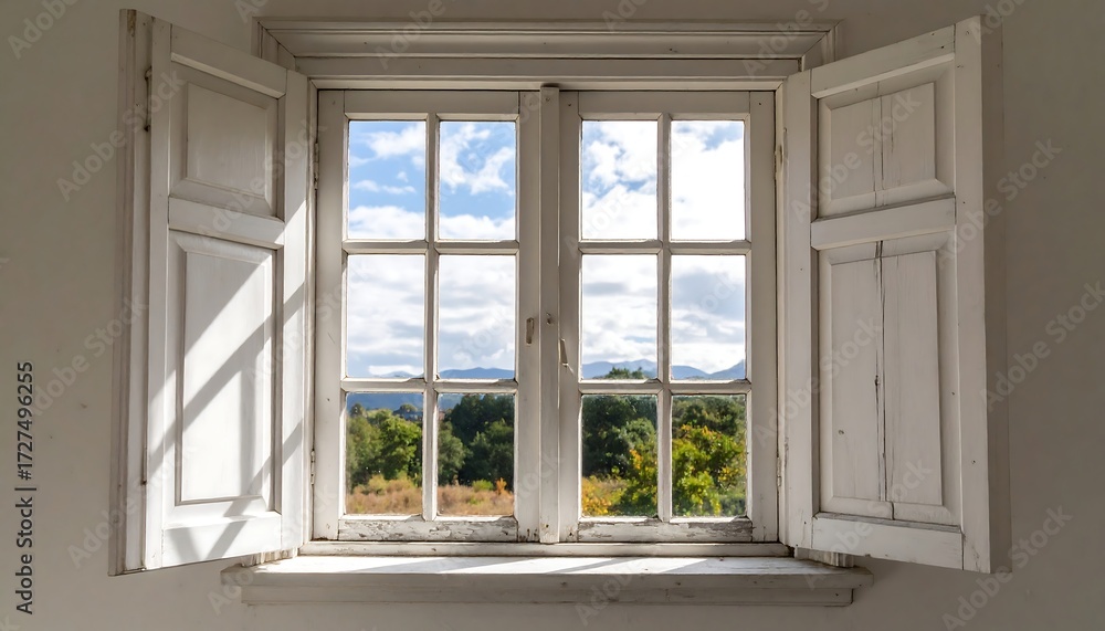 Obraz premium A vintage window, light and airy
