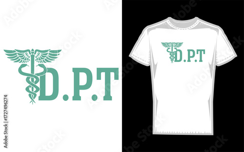 Doctor of physical therapy student therapist medical healthcare professional design