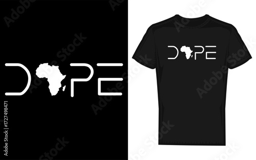 Empowering african american women with bold black girl power design