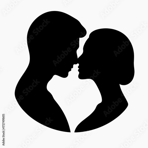Couple nose touching