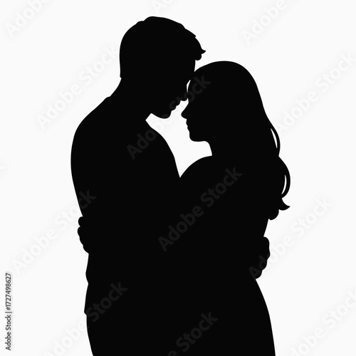 Loving arms around each other