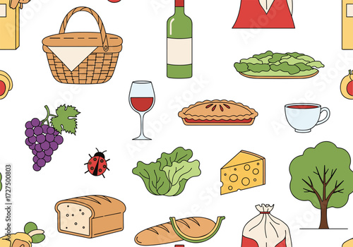 Enjoy a delicious picnic spread with fresh food and good company.