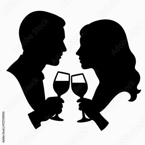 Glass clinking romantic