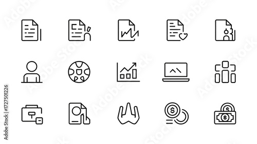Collection of Abstract Geometric Shapes and Icons for Digital Design and Concepts