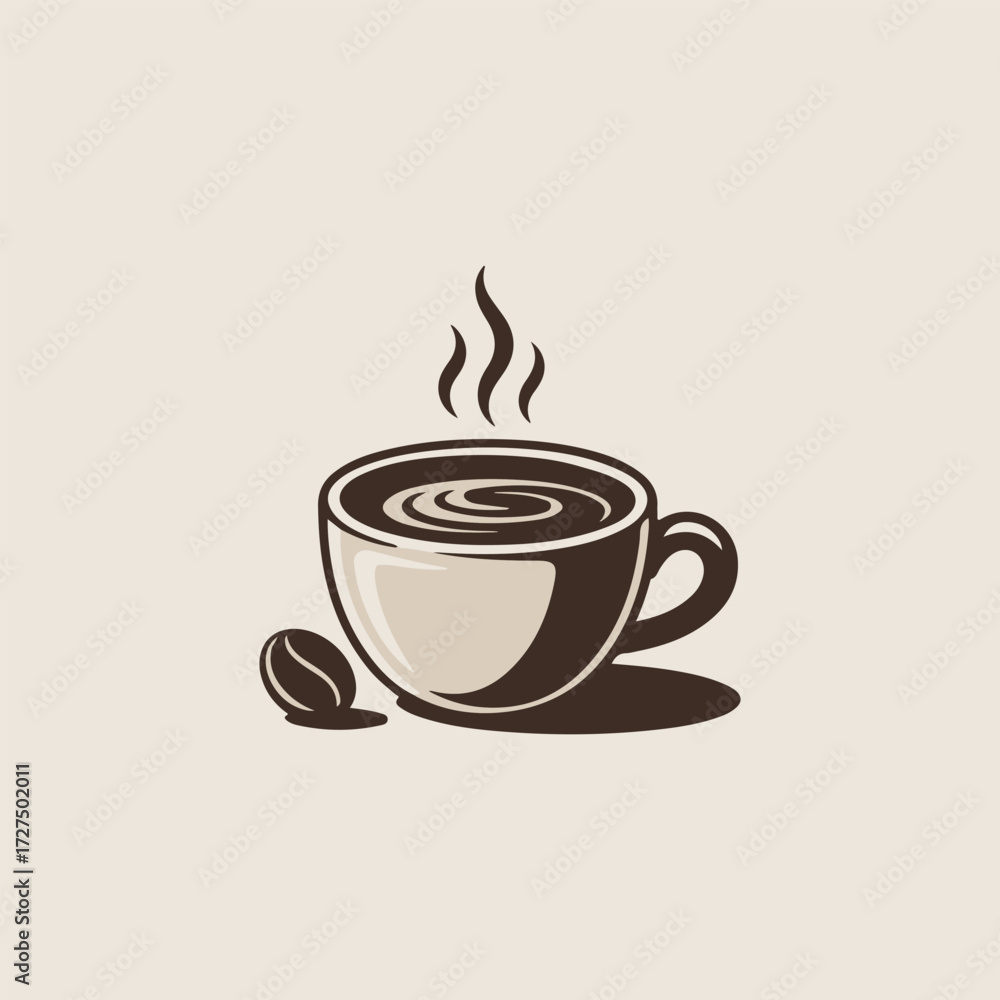 Fototapeta premium cup of coffee with beans