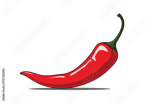 Spicy red chili pepper for culinary uses.