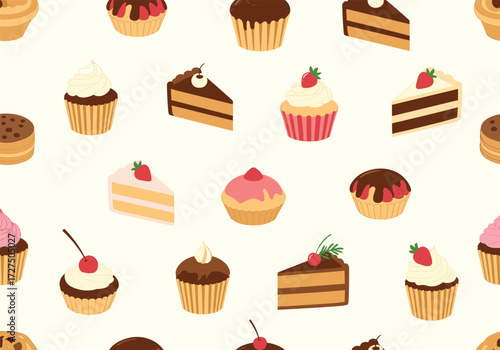 A sweet collection of various baked desserts.