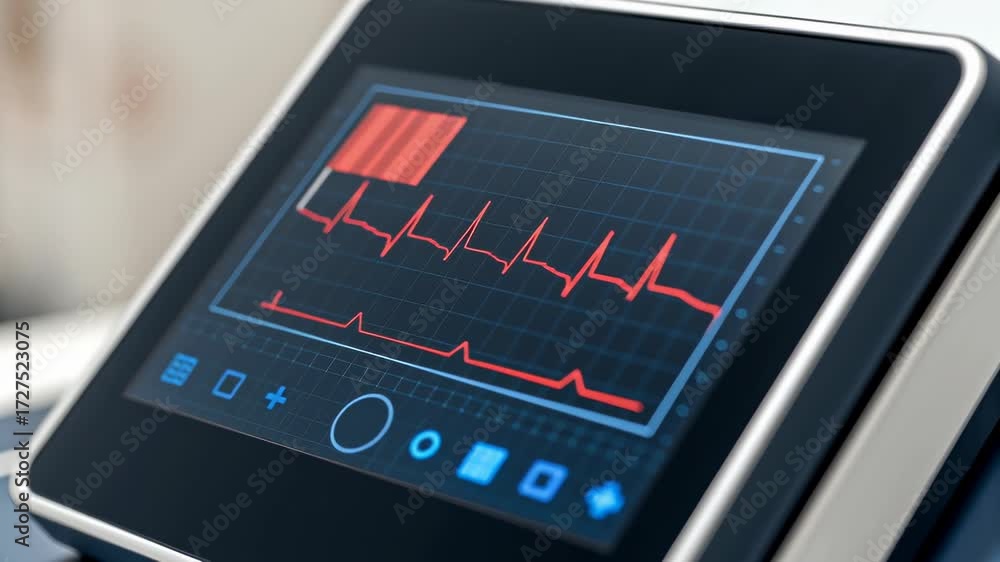 Advanced Clinical Monitor Technology Showcases Real Time Heart Rate and ...