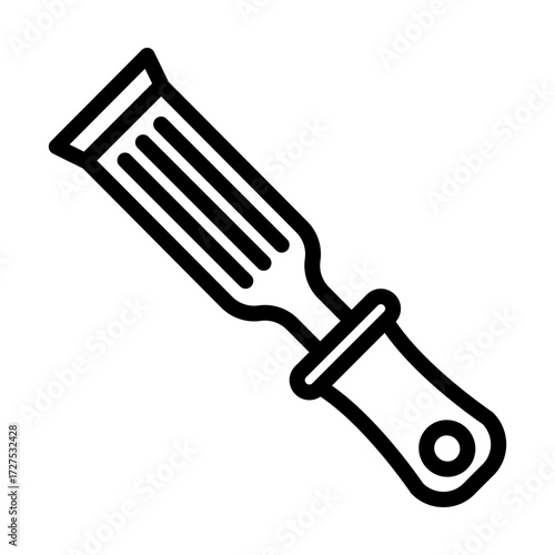 Chisel line icon