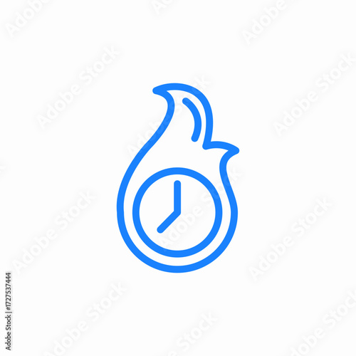 deadline rush icon sign vector