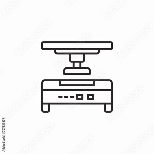 industrial scale icon sign vector