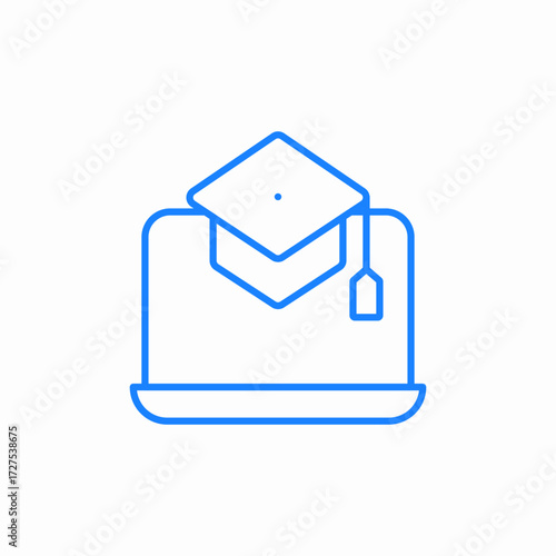 online learning icon sign vector