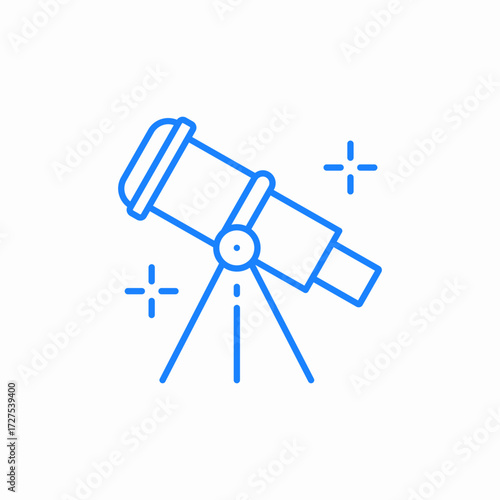 telescope for astronomy icon sign vector