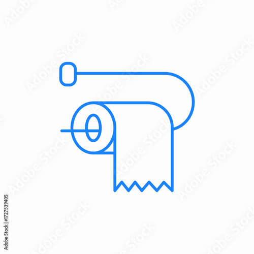 toilet paper roll icon sign vector