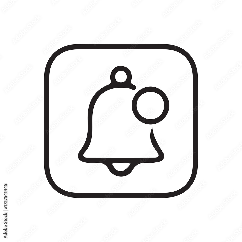 Obraz premium bell icon vector illustration