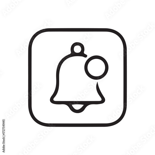 bell icon vector illustration