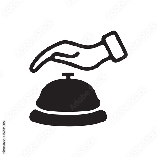 service bell on a white background