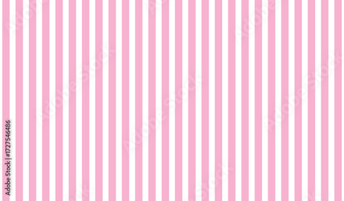 Geometric pattern with wide pink thick stripes for babies. Stripe pattern lines a pink background, color pattern on a white background.