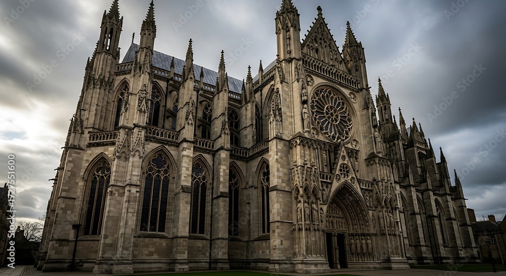 Fototapeta premium Gothic Cathedral Exterior.