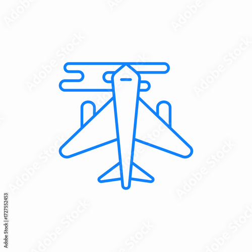 air travel icon sign vector