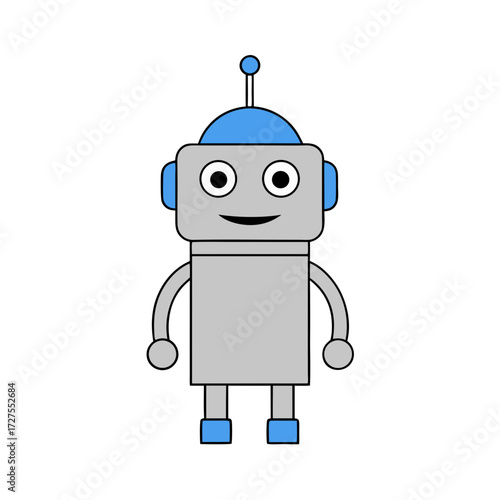 funny cartoon robot