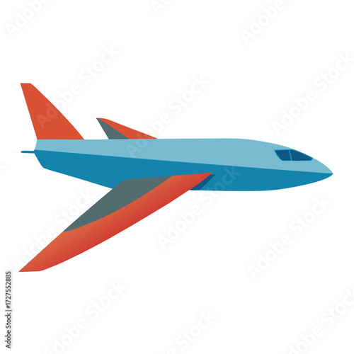 vector illustration of airplane